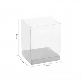 Прозрачна кутия за шоколадова фигура "210x190 h260мм"